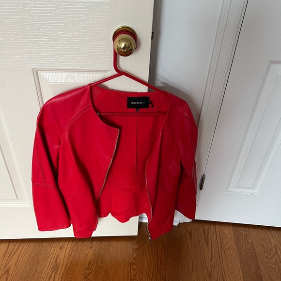 Red leather Lafayette - Picture 5 of 9